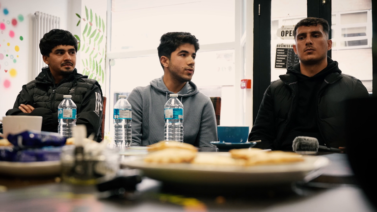 Noor and four other asylum seekers joined the meeting
