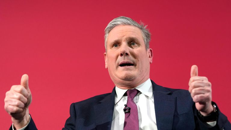 Sir Keir Starmer has seen his popularity plummet in the polls in recent months. Pic: AP