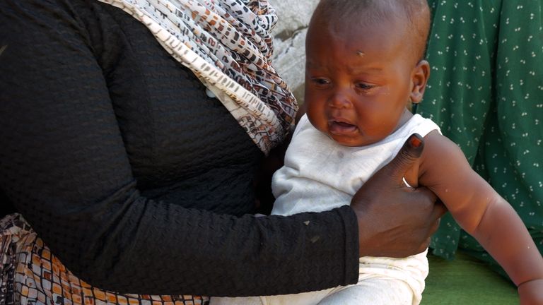 Mustafa was blinded as a newborn after his mother fled the RSF