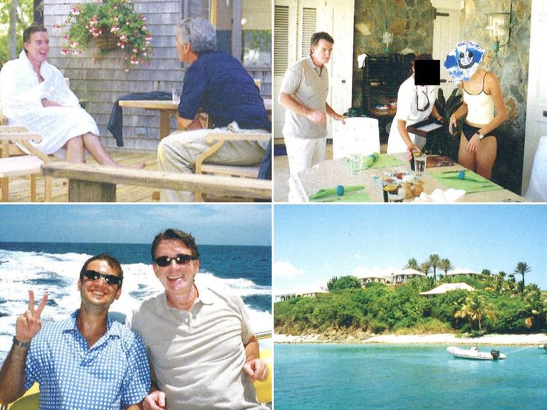 Photographs included in Mandelson's birthday note to Epstein. Pic: US House Oversight Committee
