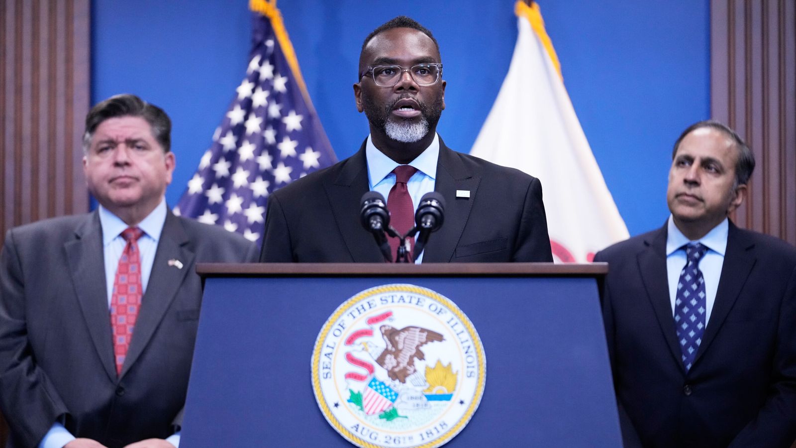 Trump says Illinois governor and Chicago mayor should be jailed, as ...