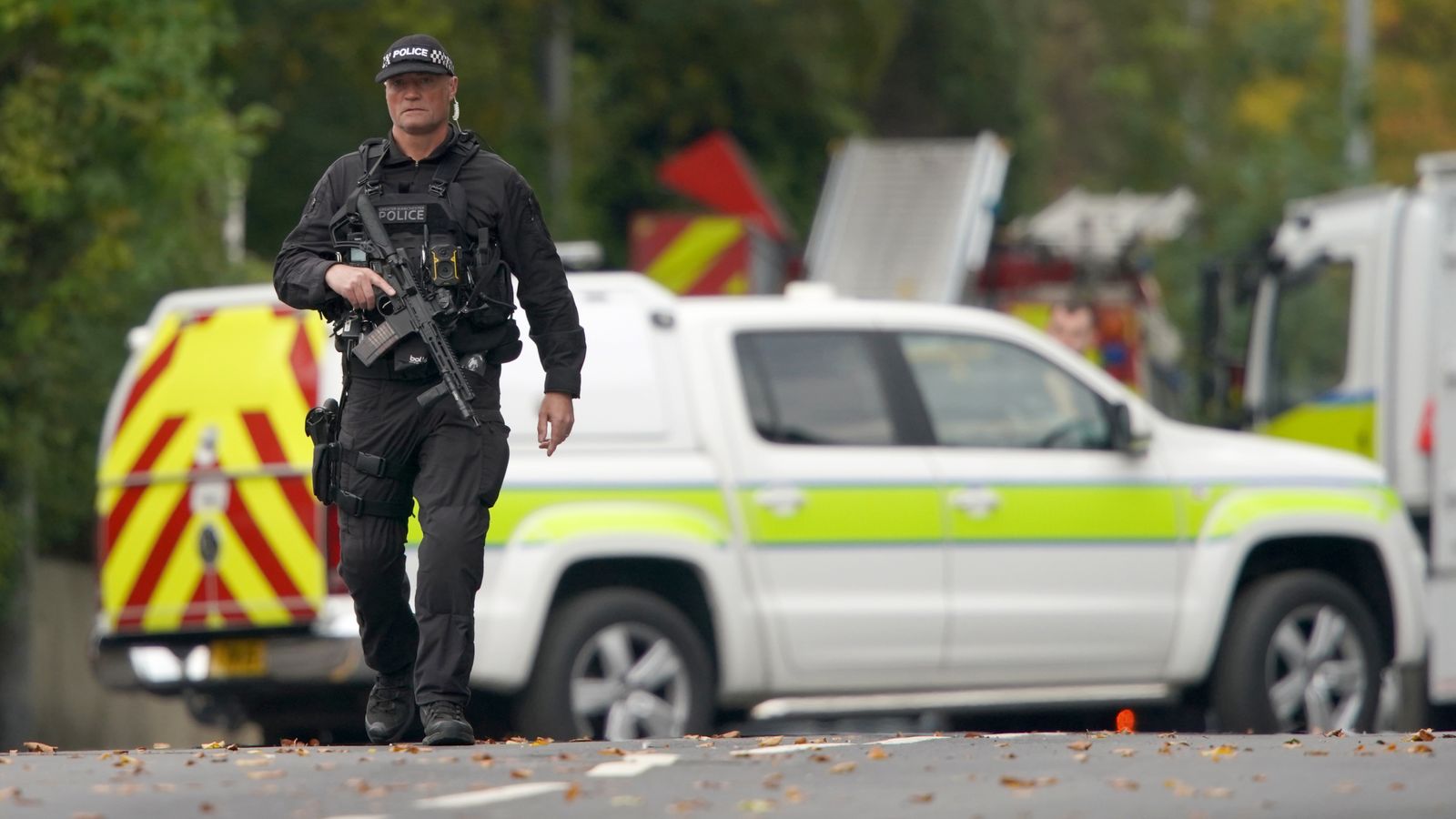 Two men killed in Manchester synagogue attack named  - as police step up patrols