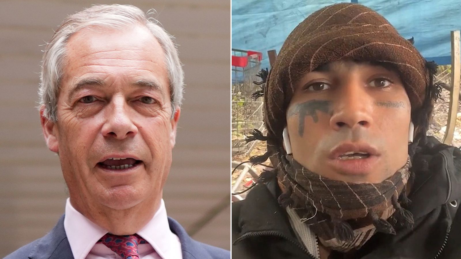 Migrant with AK-47 face tattoo found guilty of threatening to kill Nigel Farage