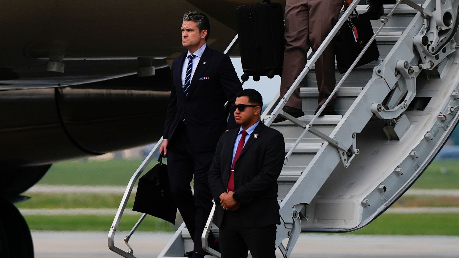 US defence secretary Pete Hegseth's jet makes unscheduled landing in UK after in-air issue
