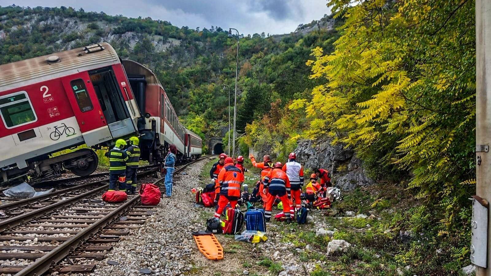 Dozens injured, two seriously, after high speed train crash in Slovakia