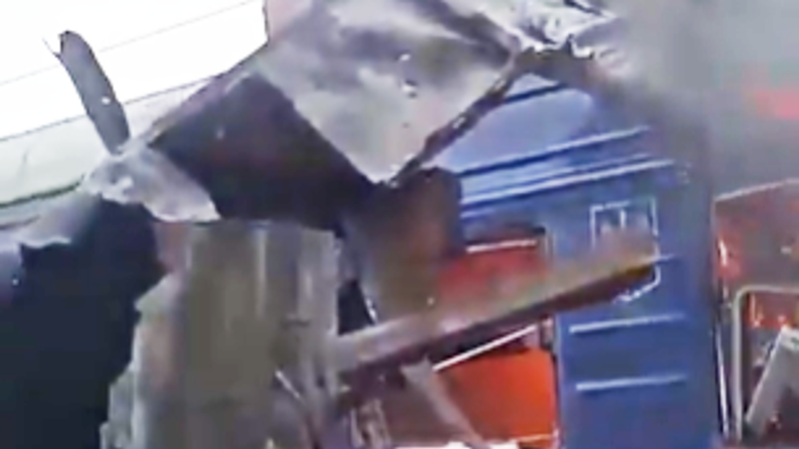 One dead and several injured after 'savage' Russian drone strike on Ukrainian railway station, Zelenskyy says