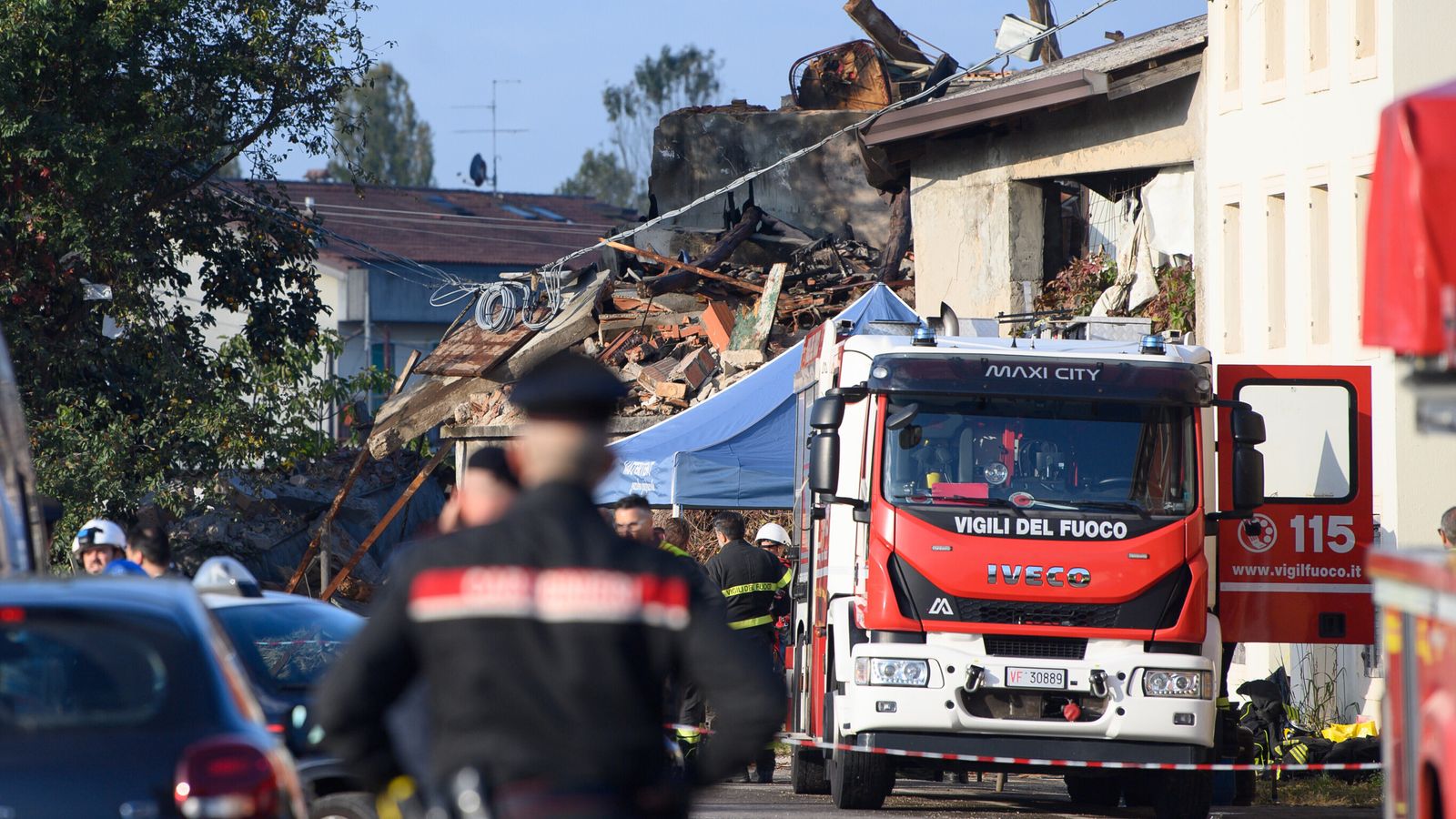 Three police officers killed in ‘intentional’ gas explosion in Italy