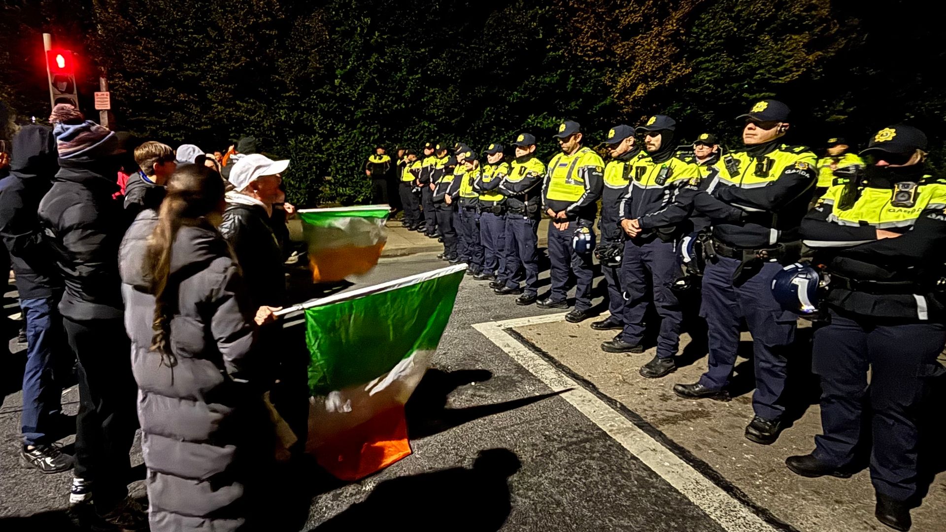 Police officers hurt in second night of violence in Dublin