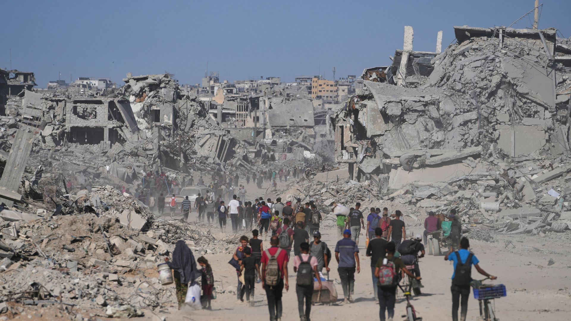 Tens of thousands of Palestinians return to northern Gaza as Trump says deal is 'great for everyone'