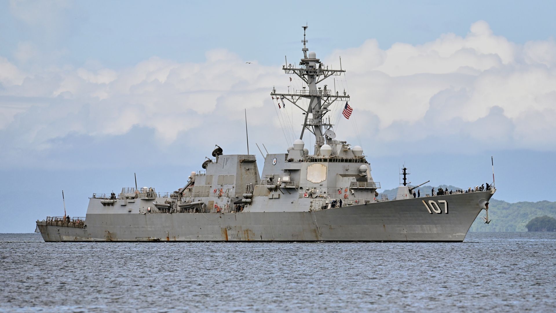 US warship arrives in Trinidad and Tobago - as Venezuela hits out at 'military provocation'