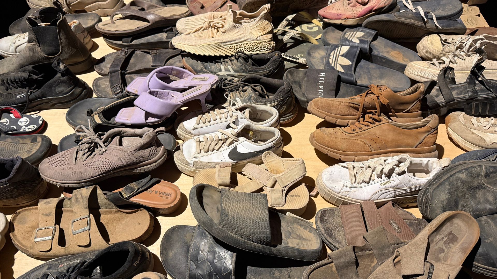 Shoes, tents and discarded fairy lights: Remnants of Nova festival attack