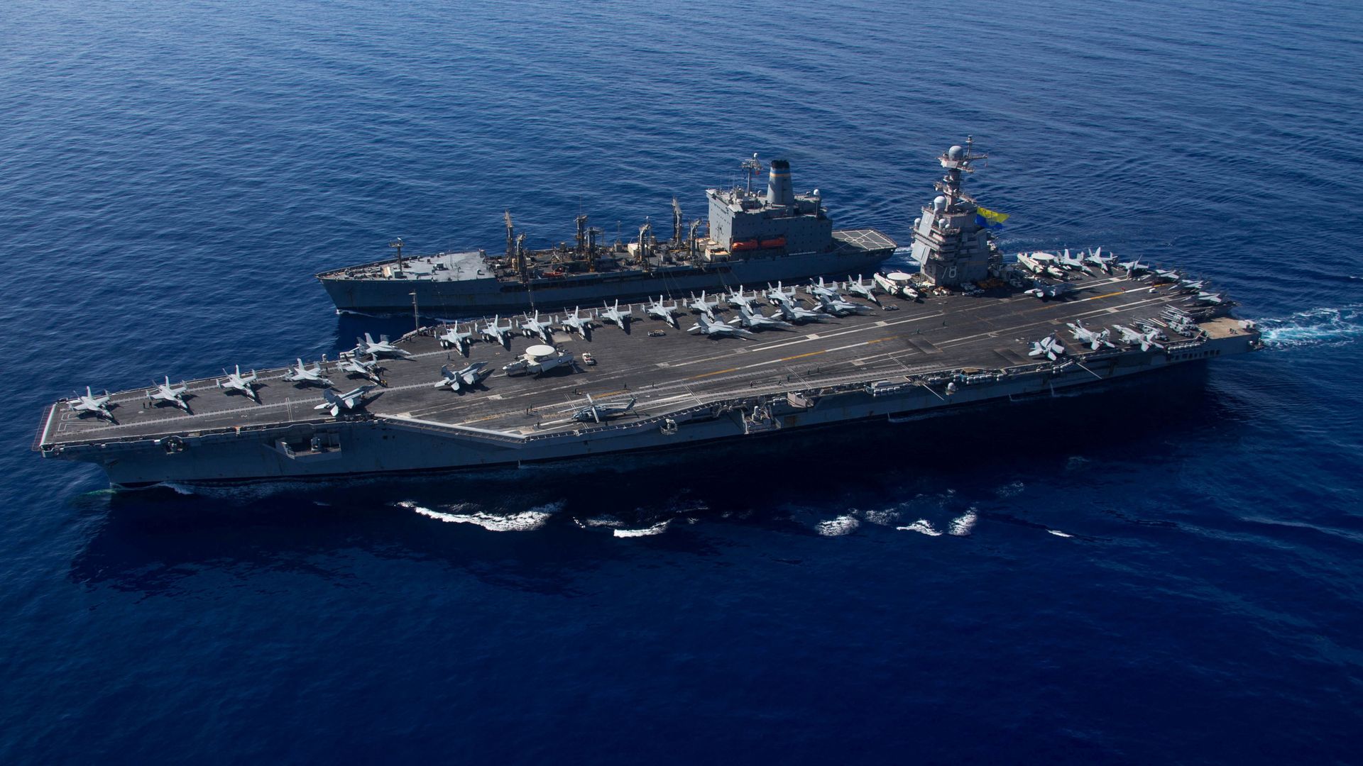 US sends its largest aircraft carrier to South American waters