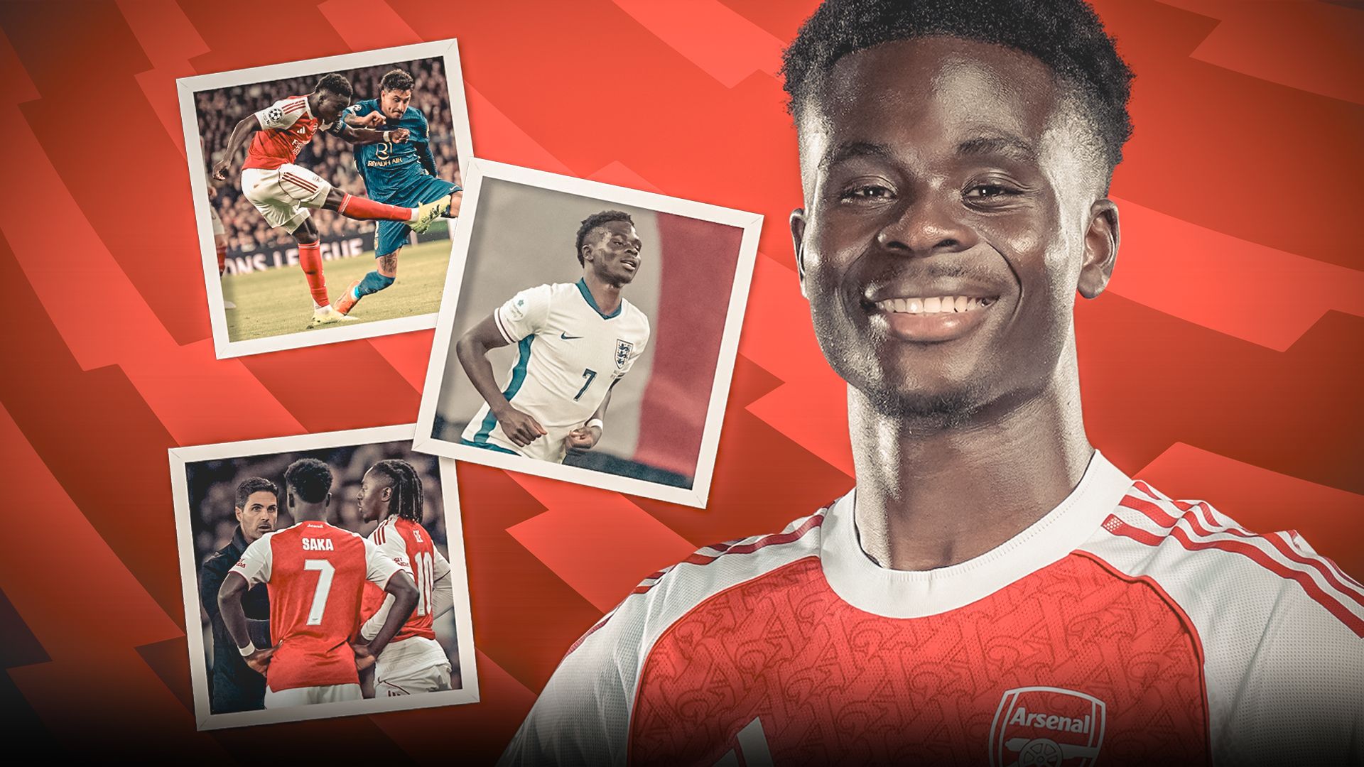 Saka ready to take the next step with Arsenal and England
