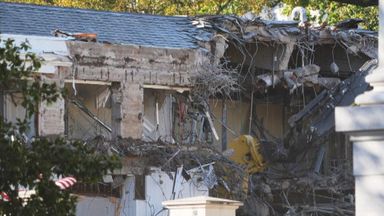 Demolition work begins on White House East Wing for Trump's £186m ...