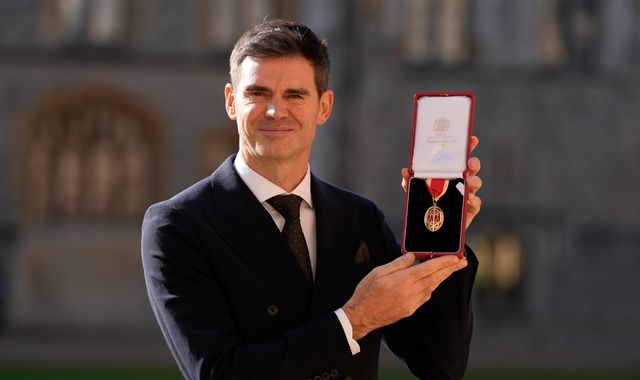 England cricket legend James Anderson knighted at Windsor Castle