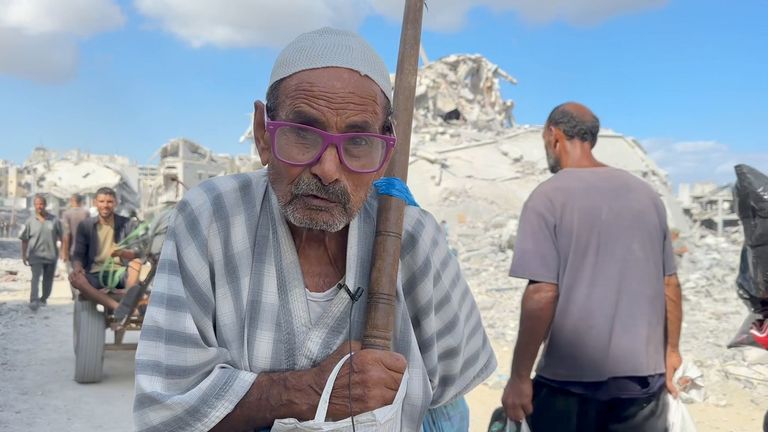 A man says there is 'nothing left' 