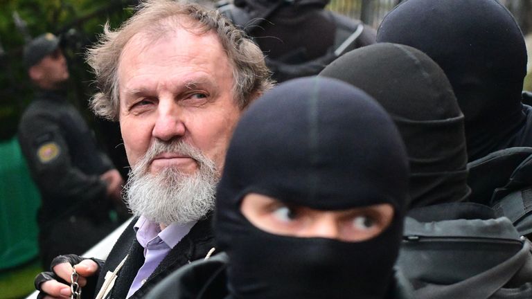 The man who shot the Slovak PM in 2024 was sentenced to 21 years in jail. Pic: Vaclav Salek/CTK via AP