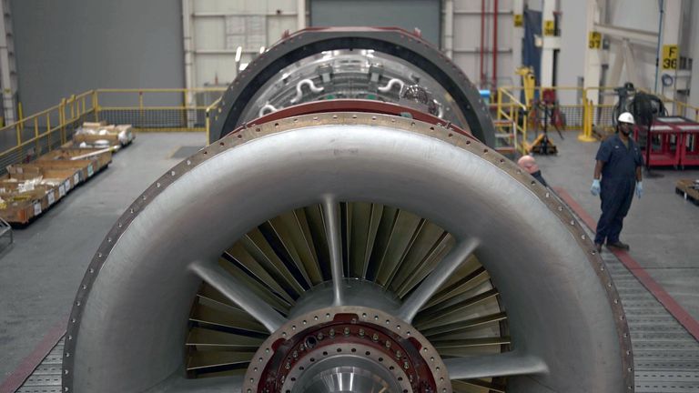 Mitsubishi produkuje turbiny gazowe dla elektrowni w swojej fabryce pod Savannah w stanie Georgia