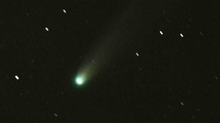 Lemmon streaks through the sky above Kansas. Pic: AP