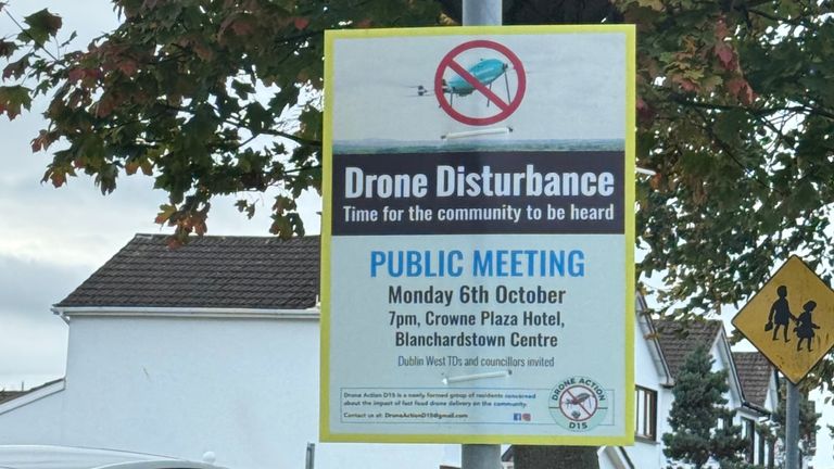 A section  radical  is protesting against the drones