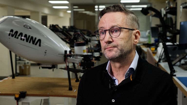 Manna Aero CEO Bobby Healy hopes to grow  into the UK