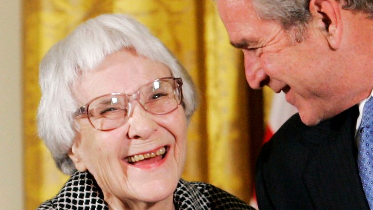 George W Bush awards Lee with the Presidential Medal of Freedom in 2007. Pic: Reuters
