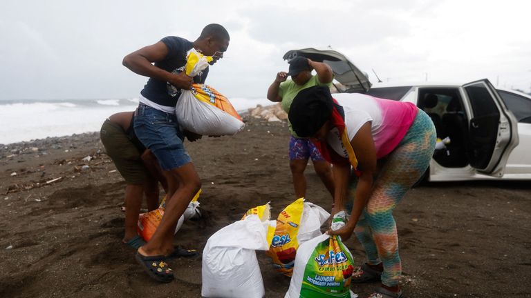 People in Port Royal are under mandatory orders to evacuate their homes. Pic: Reuters