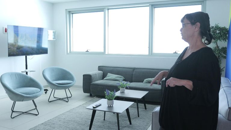 A living space for the men and their families to relax in
