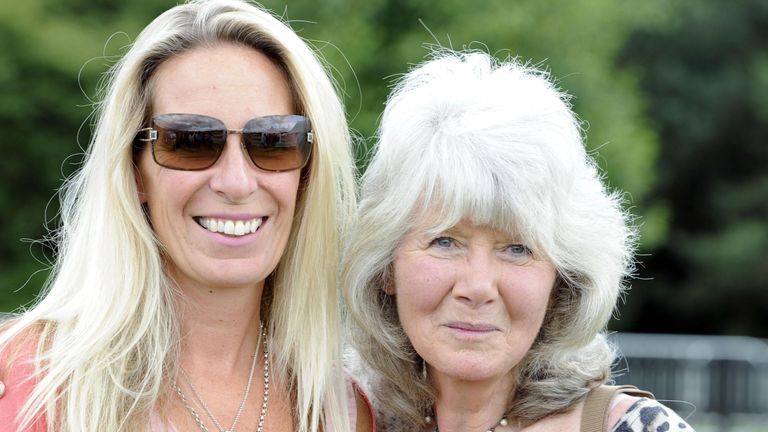 Jilly Cooper and daughter Emily. Pic: PA