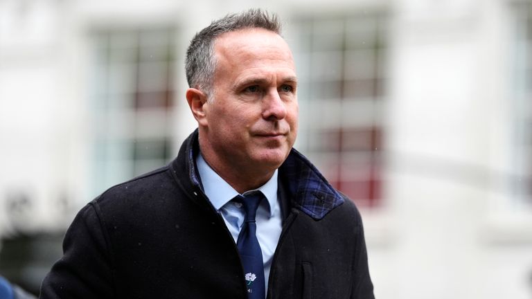 ...and Michael Vaughan. Pic: PA