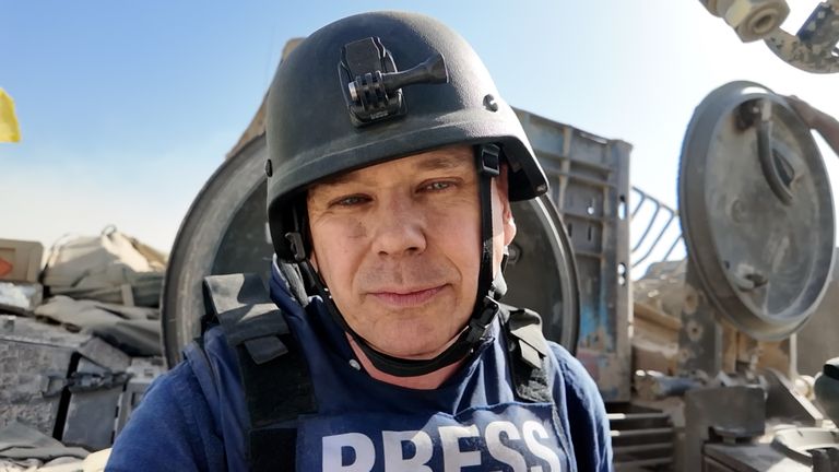 Adam Parsons sees first hand the destruction around Gaza City
