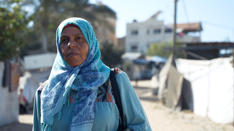 Sabah says she has been displaced 13 times due to Israeli strikes since 7 October
