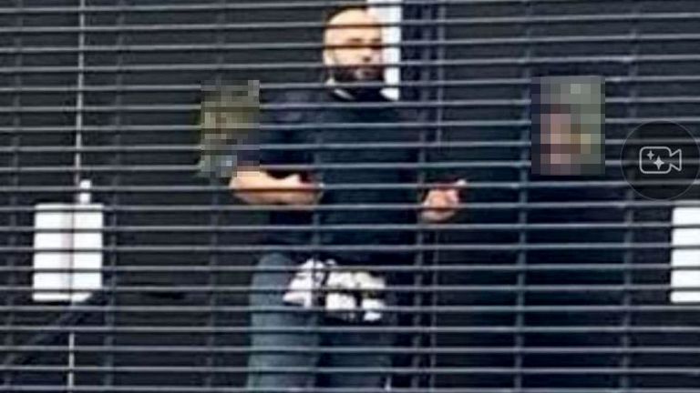 The man believed to the suspect at the scene