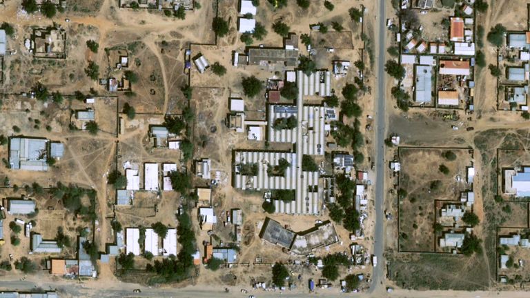 The Saudi Maternity Hospital in Al Fashir. Pic: Airbus DS /2025 via AP