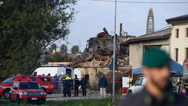A brother and a sister in their 60s, and a third man, have been detained. Pic: AP