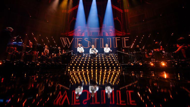 Westlife were blown away by the 'sheer noise' of screaming fans at the Royal Albert Hall. Pic: Sony Music