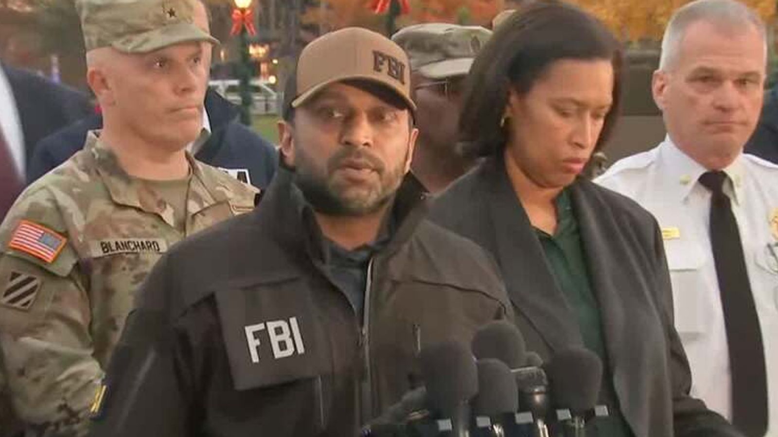 FBI Director Kash Patel updated media on the Washington DC shooting ...