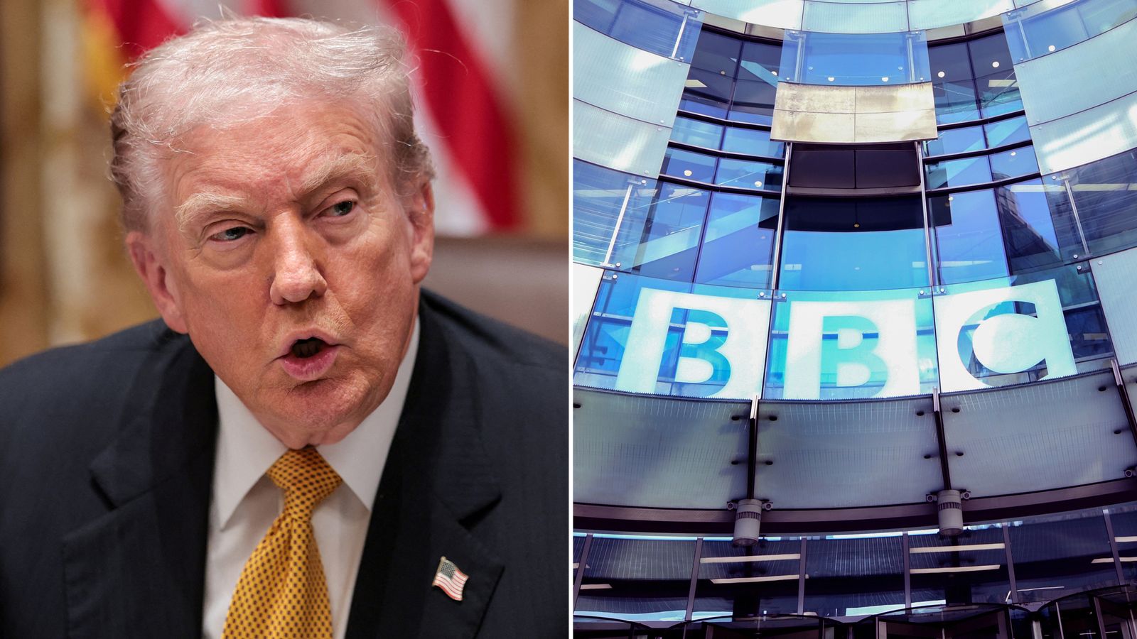 Trump threatens to sue BBC for bn over speech edit