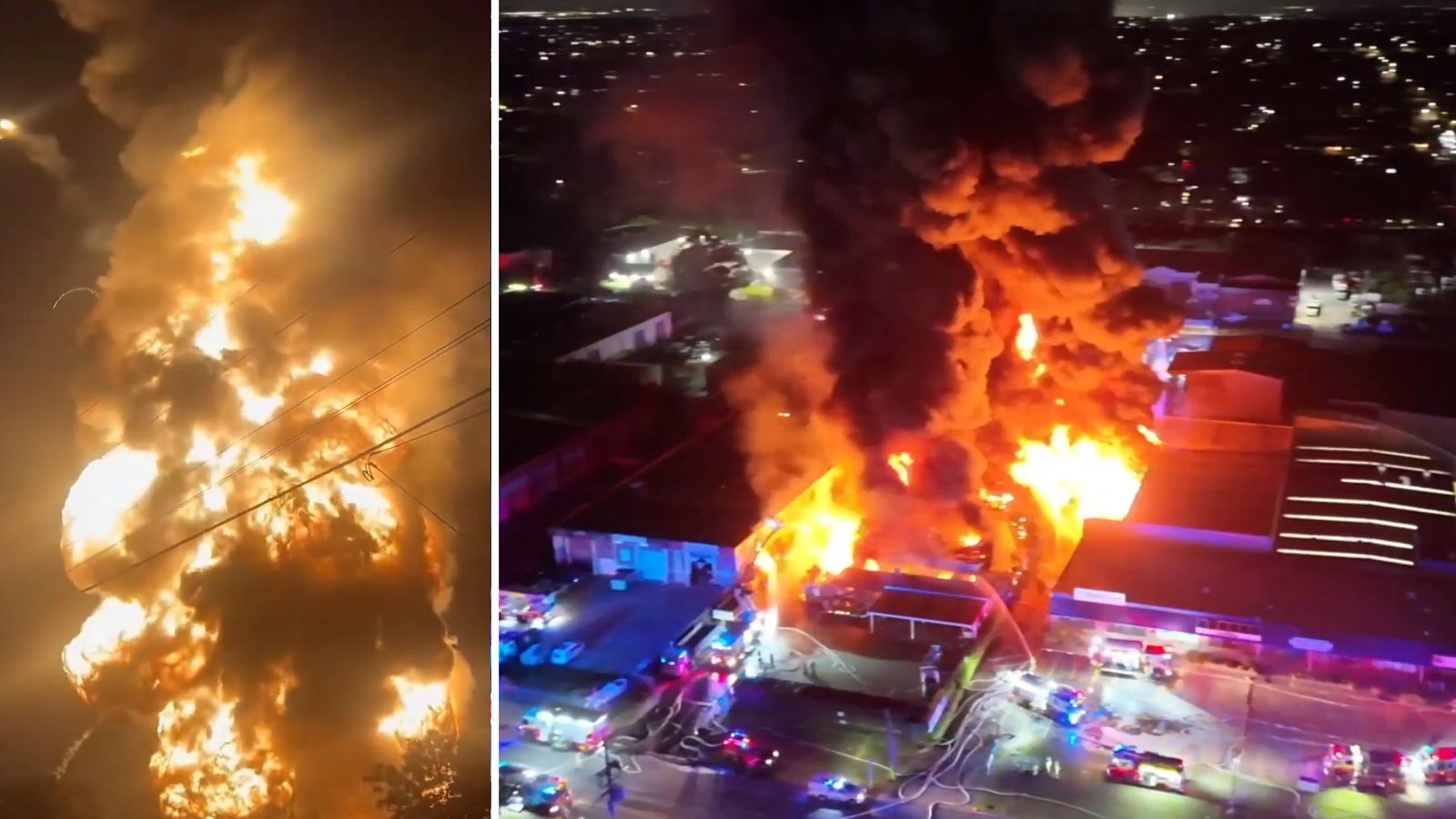 Huge Sydney blaze sees 'chunks of concrete rain down' | World News ...