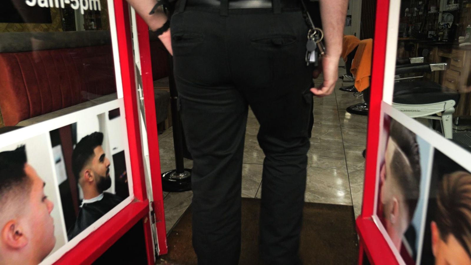 Sky News joins police raid on Turkish barbershop - and all is not as it appeared