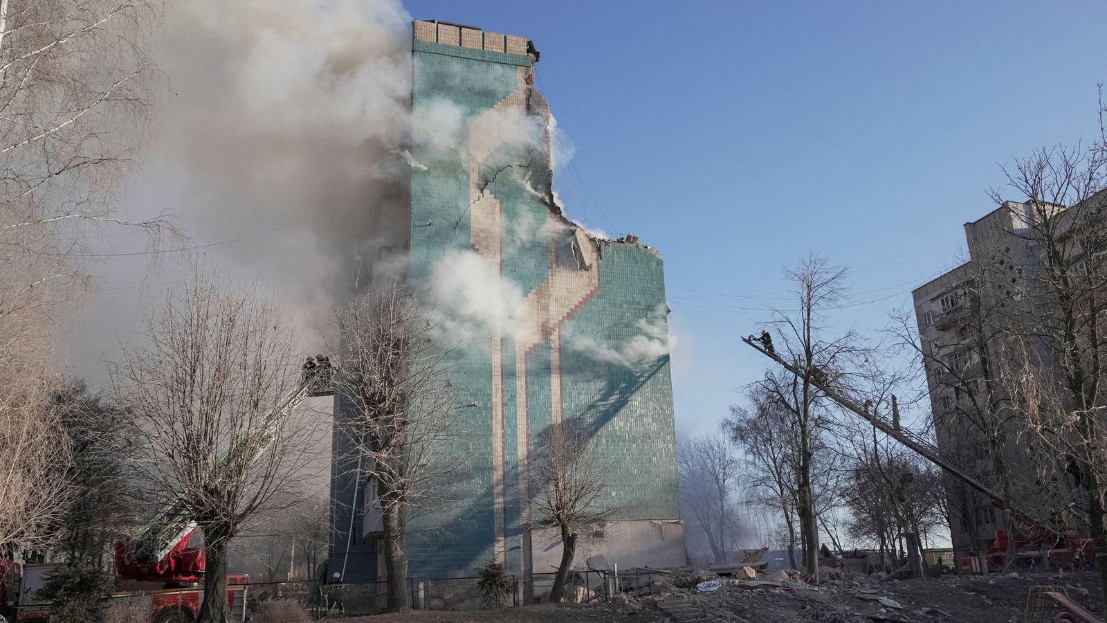 Ukraine war latest: 10 killed as explosions hit border region in Ukraine – forcing Poland and Romania to respond | World News  news.sky.com