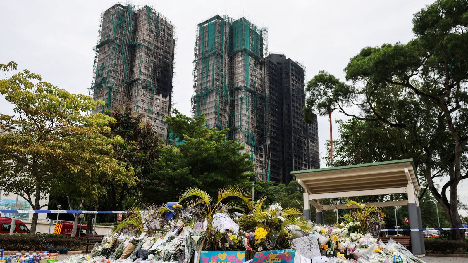 Hong Kong: Death toll in high-rise fire rises to 146 as more bodies found in burned buildings