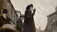 Nancy Astor during her 1919 election campaign. File pic