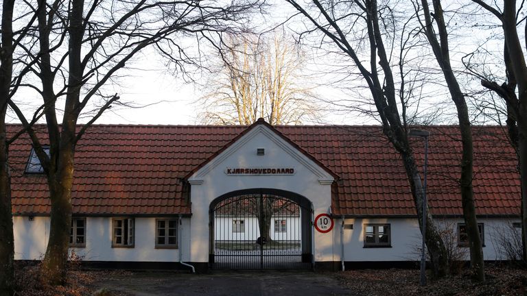 Kaershovedgaard, a former prison and now a departure centre in Denmark. Pic: Reuters
