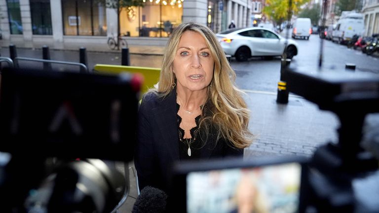 Outgoing BBC News boss Deborah Turness spoke to media on Monday. Pic: PA