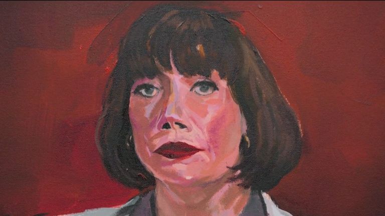Portrait of Beth Rigby that appeared on Portrait Artist of The Year on November 6 2025. 