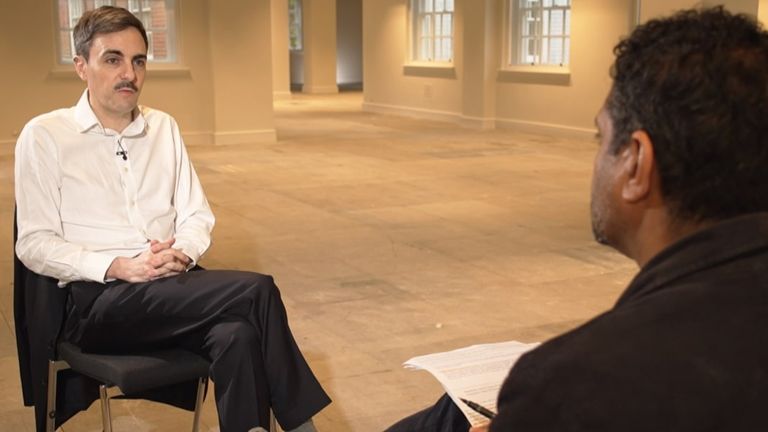 Dr Tom Dolphin defended the BMA action to Sky's Ashish Joshi