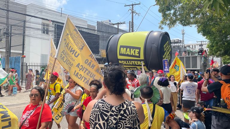 COP30: Local weather protest in Brazil's metropolis of Belem goals to carry governments' toes to the hearth 2 The protest in the city of Belem