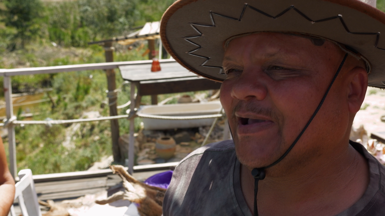 'We are here now to take back our ancestral grounds,' Dawid De Wee says