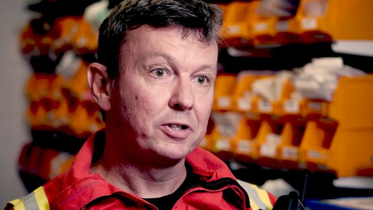 Grant Thompson, a paramedic with the air ambulance team based at Exeter Airport